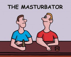 A masturbator is a person who practices masturbation. A guy learns that regular masturbators are easily identifiable by certain characteristics.