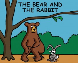 A bear and a rabbit are taking a crap in the woods. The bear asks the rabbit if he ever experiences a problem with crap sticking to his fur.