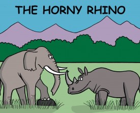 A horny rhino wants to know what would happen if he bred with an elephant. He bounces the idea off the elephant who doesn't think it's a good idea.