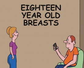 Breasts change with age but not for this woman. She's ecstatic because the doctor just told her that she has the breasts of an eighteen year old.